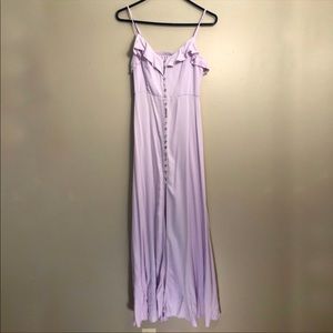 Forever 21 Maxi Lilac dress buttons down front